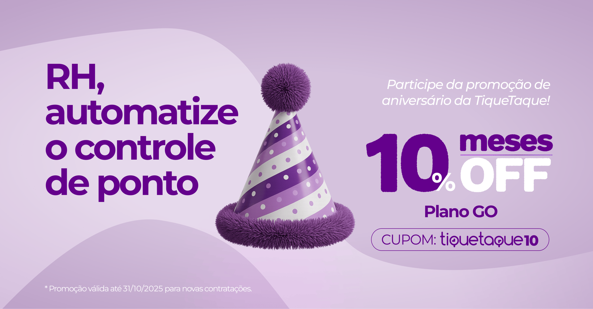 Promoção 10 anos TiqueTaque